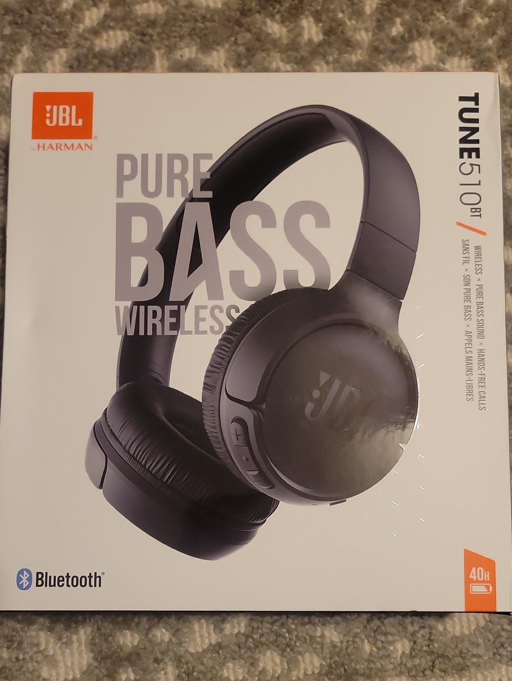 JBL Wireless Over-Ear Headphones — Black